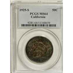1925-S 50C California MS64 NGC. NGC Census: (2562/