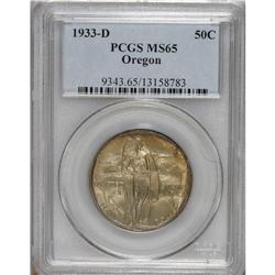 1933-D 50C Oregon MS65 PCGS. PCGS Population (692/