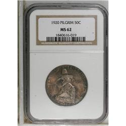 1920 50C Pilgrim MS62 NGC. NGC Census: (172/3427).