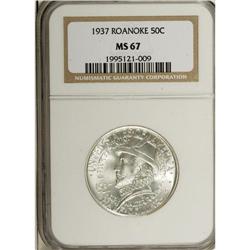 1937 50C Roanoke MS67 NGC. NGC Census: (384/46). P