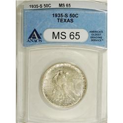 1935-S 50C Texas MS65 ANACS. NGC Census: (906/1020