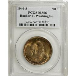 1946-S 50C Booker T. Washington MS66 PCGS. PCGS Po