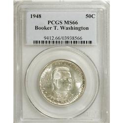 1948 50C Booker T. Washington MS66 PCGS. PCGS Popu