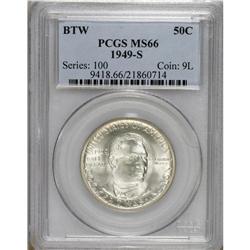 1949-S 50C Booker T. Washington MS66 PCGS. PCGS Po