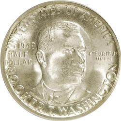 1949-S 50C Booker T. Washington MS66 PCGS. PCGS Popula
