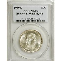 1949-S 50C Booker T. Washington MS66 PCGS. PCGS Po