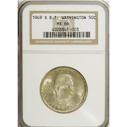 1949-S 50C Booker T. Washington MS66 NGC. NGC Cens