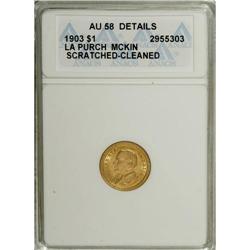 1903 G$1 Louisiana Purchase/McKinley--Cleaned, Scrat