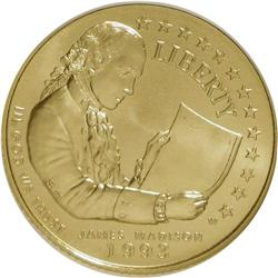 1993-W G$5 Bill of Rights Gold Five Dollar MS70 NGC. N