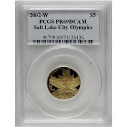 2002-W $5 Olympics PR69 Deep Cameo PCGS. PCGS Popu