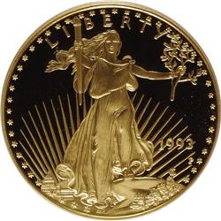 1993-P G$25 Half-Ounce Gold Eagle PR69 Deep Cameo PCGS