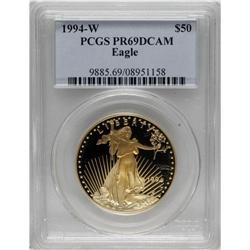 1994-W G$50 One-Ounce Gold Eagle PR69 Deep Cameo PCG