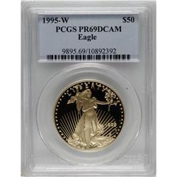 1995-W G$50 One-Ounce Gold Eagle PR69 Deep Cameo PCG