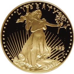 1995-W G$50 One-Ounce Gold Eagle PR69 Deep Cameo PCGS.