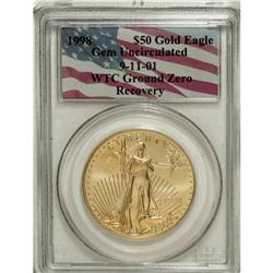 1998 G$50 One-Ounce Gold Eagle MS60 PCGS. PCGS Populat