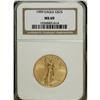 Image 1 : 1999 G$25 Half-Ounce Gold Eagle MS69 NGC. NGC Cens