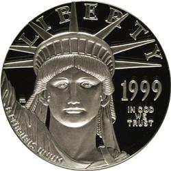 1999-W P$100 One-Ounce Platinum Eagle PR69 Deep Cameo