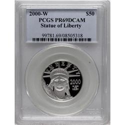 2000-W P$50 Half-Ounce Platinum Eagle PR69 Deep Came