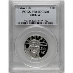 2001-W P$50 Half-Ounce Platinum Eagle PR69 Deep Came