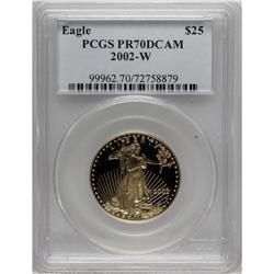 2002-W G$25 Half-Ounce Gold Eagle PR70 Deep Cameo PC