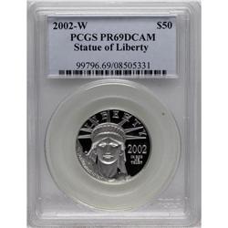 2002-W P$50 Half-Ounce Platinum Eagle PR69 Deep Came