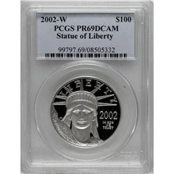 2002-W P$100 One-Ounce Platinum Eagle PR69 Deep Came