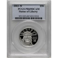 2003-W P$50 Half-Ounce Platinum Eagle PR69 Deep Came