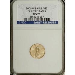 2006-W $5 Tenth-Ounce MS70 NGC. NGC Census: (0/0). PCG