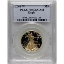 2006-W G$25 Half-Ounce Gold PR69 Deep Cameo PCGS.