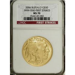 2006 $50 First Strike MS70 NGC. NGC Census: (0/0).