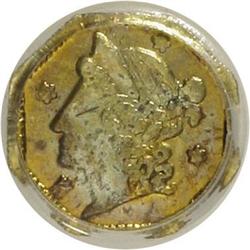 1853 25C Liberty Octagonal 25 Cents, BG-102, Low R.4,