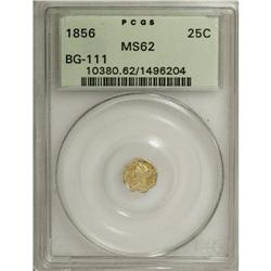 1856 25C Liberty Octagonal 25 Cents, BG-111, R.3, MS