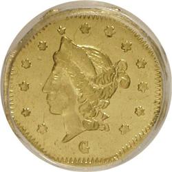 1869 50C Liberty Octagonal 50 Cents, BG-919, R.4, MS62