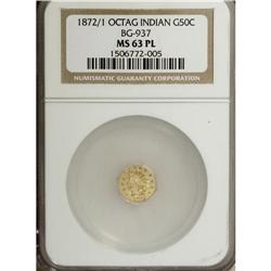 1872/1 50C BG-937 MS63 NGC. NGC Census: (4/3). PCGS Po