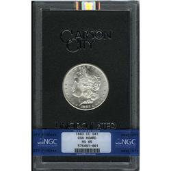 1883-CC $1 GSA HOARD MS65 NGC. NGC Census: (3246/438).