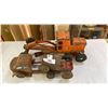 Image 1 : 3 METAL KIDS CONSTRUCTION TOYS - GRADER, TRUCK AND TRACTOR