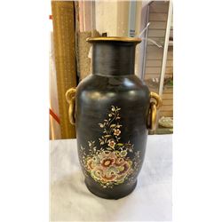 HAND PAINTED VASE 17 INCHES TALL