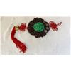 Image 2 : 2 ORIENTAL DECORATIONS – JADE-LIKE AND WOOD