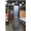 Image 1 : ESPRESSO BOOKSHELF CABINET - APX 80 INCHES TALL