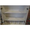 Image 4 : WHITE GLASS DOOR CABINET - APPX 80 INCHES TALL