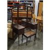 Image 1 : ANTIQUE 2 DRAWER VANITY WITH STOOL
