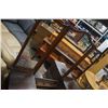 Image 4 : ANTIQUE 2 DRAWER VANITY WITH STOOL