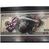 Image 2 : MICHAEL GODDARD STRIKE IT RICH $100 BILL PRINT - 40 X 24 INCHES