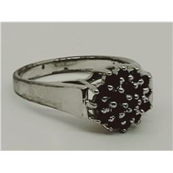 Sterling Silver .925 Ring black stone 3.9g size