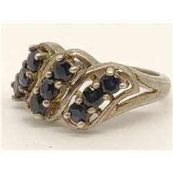 Sterling Silver .925 Ring blue stone 4.2g size