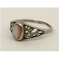 Sterling Silver .925 Ring white stone 2.3g size