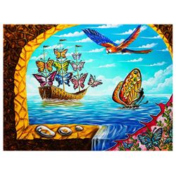 Eugene Poliarush- Original Oil on Canvas "The Caribbean Sanctuary"