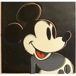 Andy Warhol- Screenprint in colors with diamond dust "Mickey Mouse, 1981"