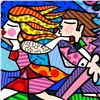 Image 2 : Romero Britto "New Love Blossoms" Hand Signed Giclee on Canvas; Authenticated