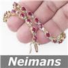 Image 1 : Gem Certified .75 ct Ruby Solitaire Pendant 14kt Gold